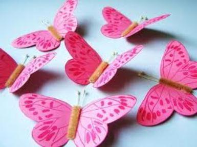 Leptiri s papira s vlastitim rukama